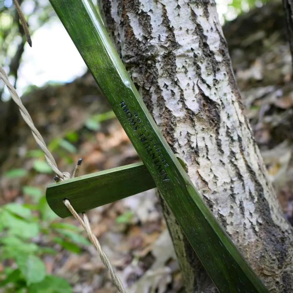 Custom Bucksaw: Forest Green Dyed Walnut