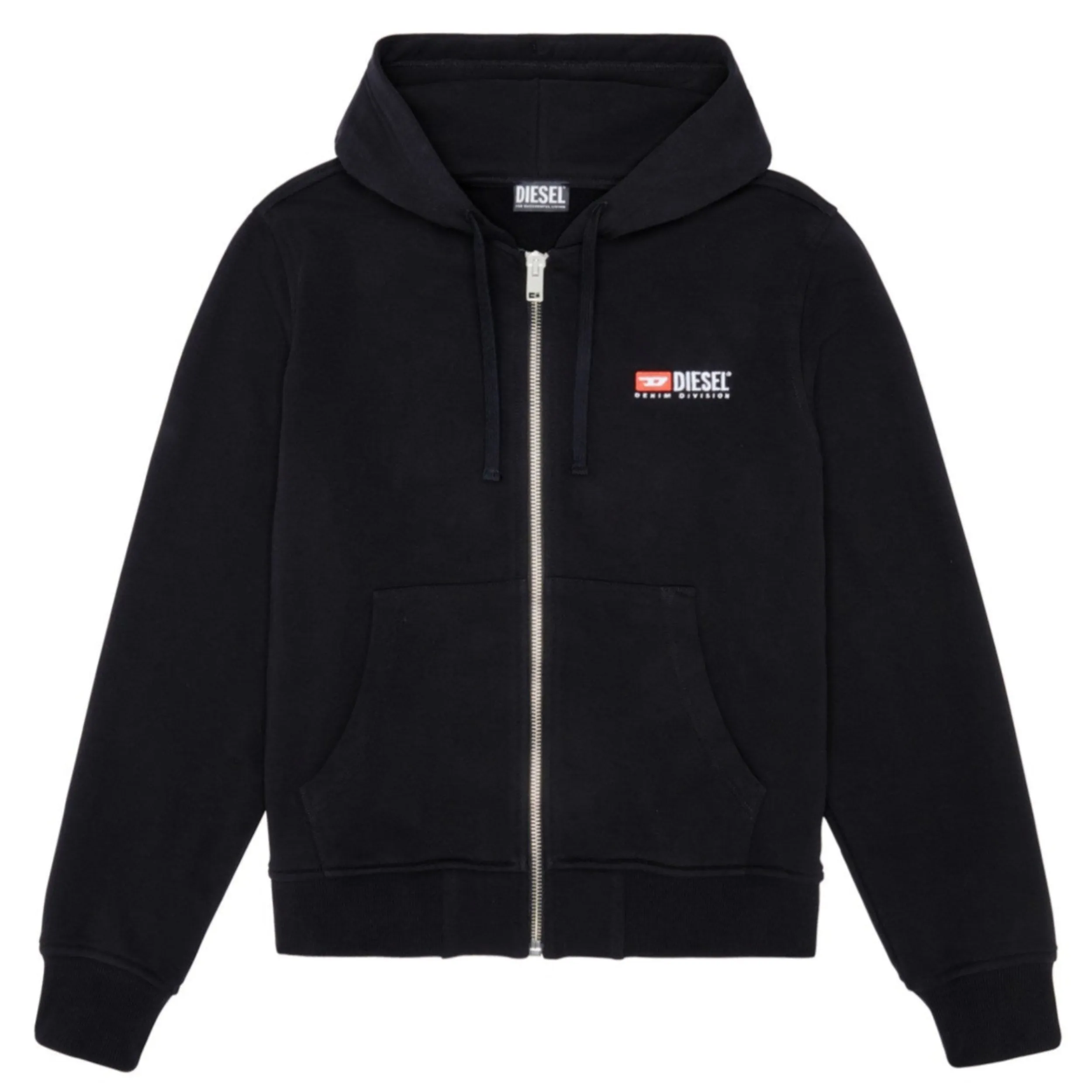 Diesel Black S-Ginn-Hood-Zip-Div Sweat-Shirt