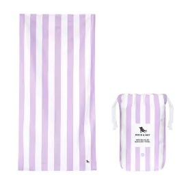 Dock & Bay Beach Towel Cabana Light Collection L 100% Recycled Lombok Lilac