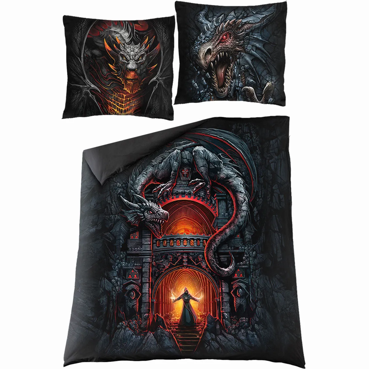 DRACONIS - Double Duvet Cover   UK And EU Pillow case