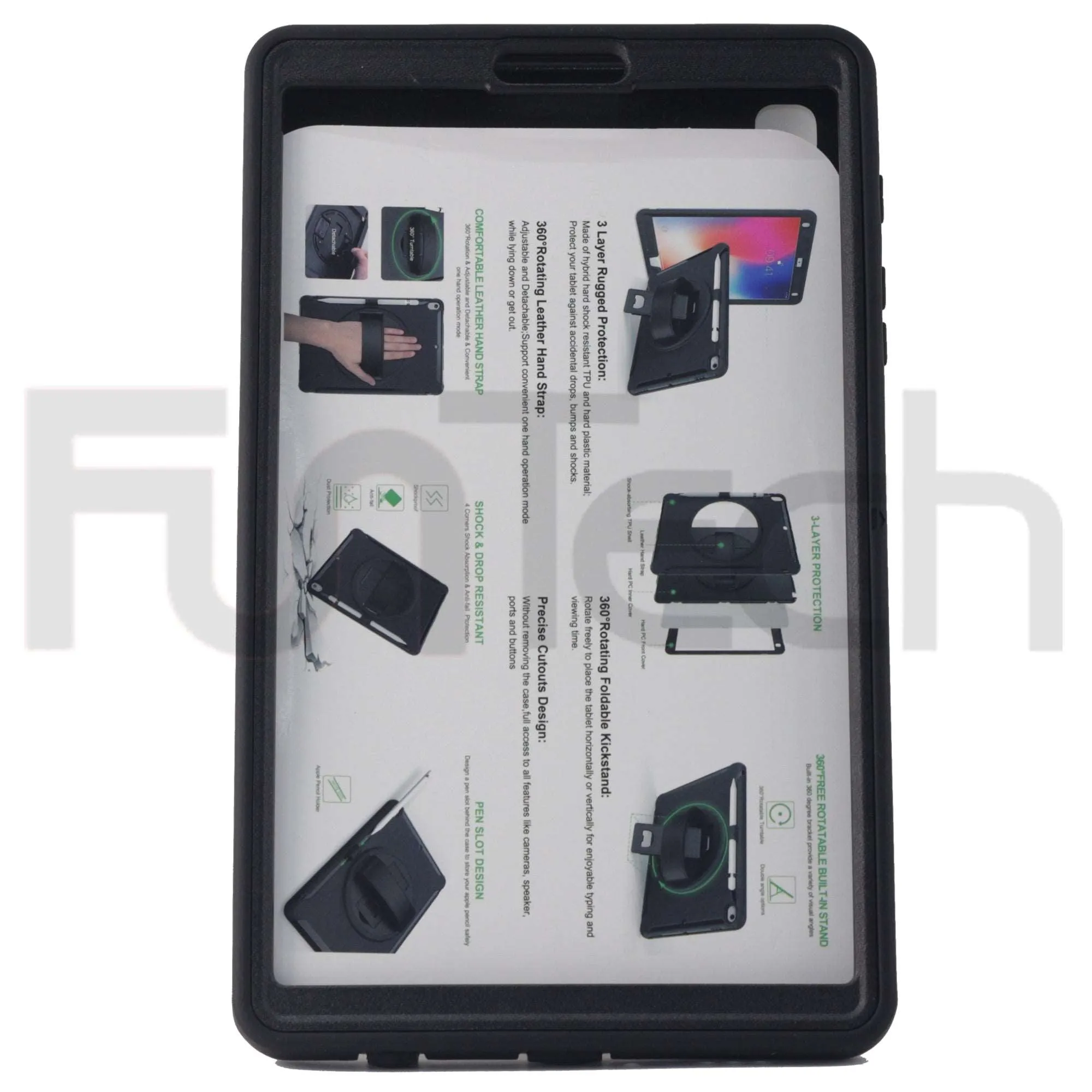 Drop & Shock Proof Samsung Tab Case For - Tab A7 Lite 8.7 inch, T220/T225, Color Black.