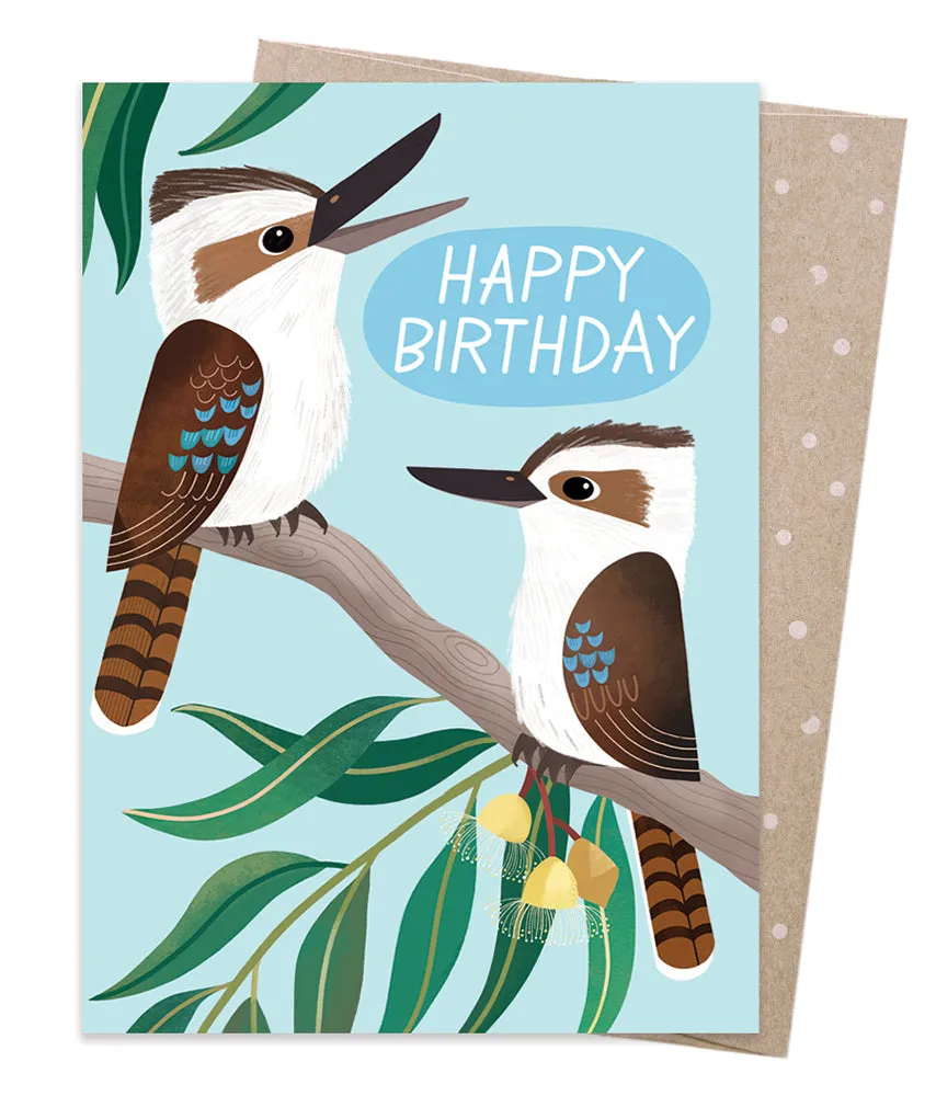 Earth Greetings Card - Happy Kookaburras