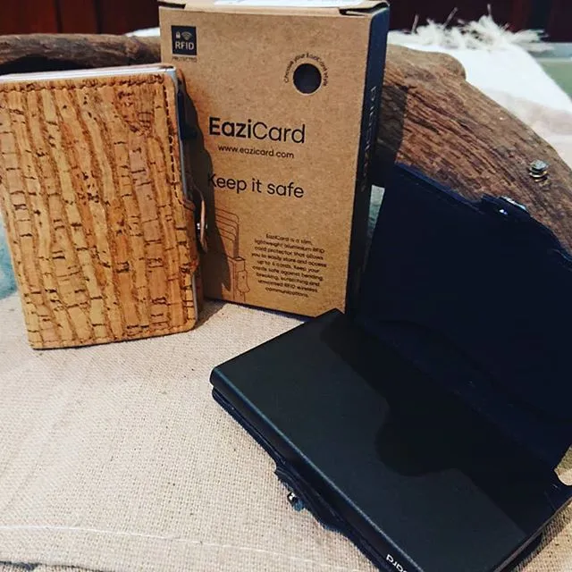 EaziCard RFID Cork 3 Wallet | Silver