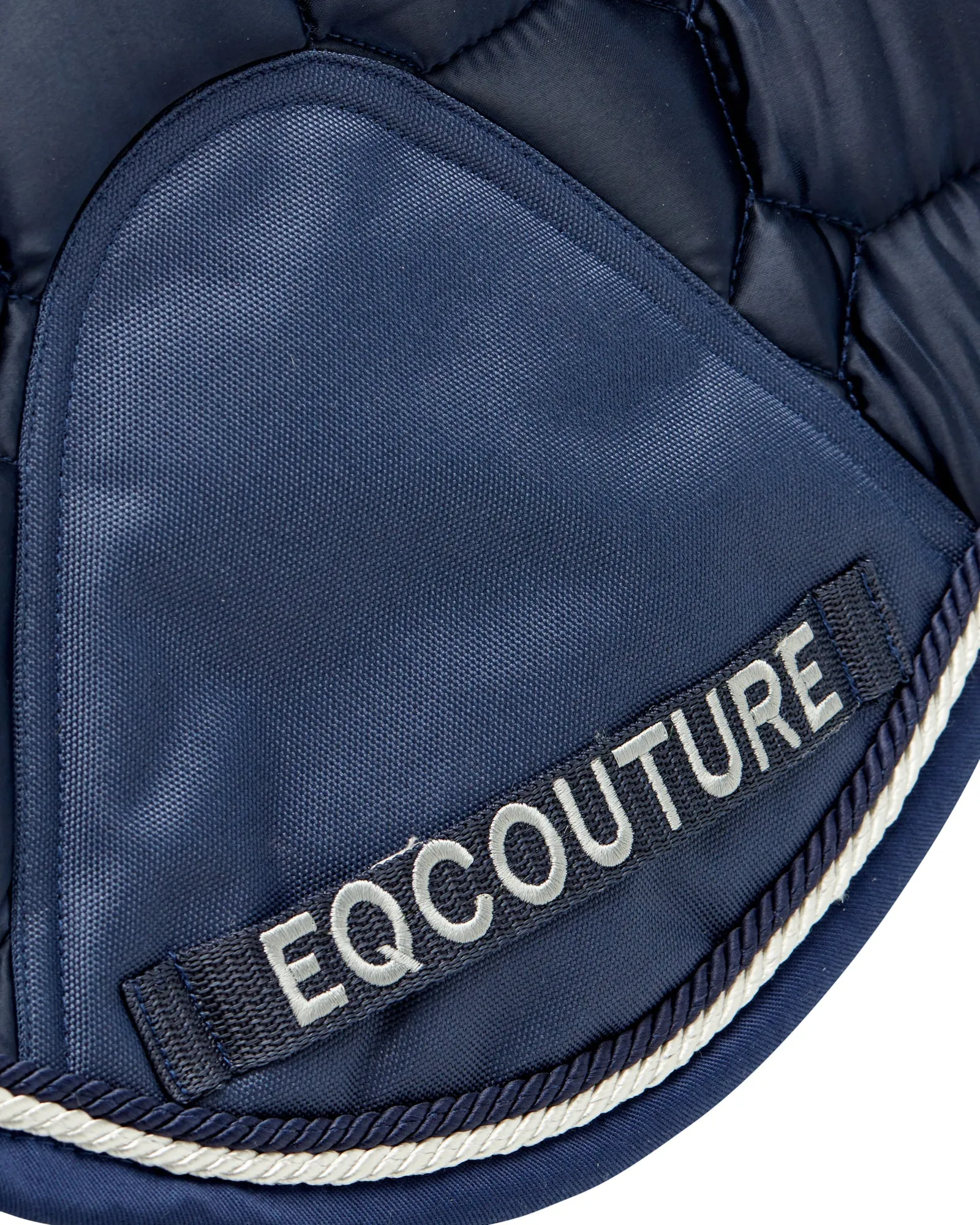 Eqcouture 'Symmetry' Luxury Satin Jumping Saddle Pad - MIDNIGHT (NAVY)