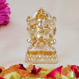 Estele Gold & Rhodium Plated Spiritual Lord Ganesh Idol for Gifts & House Warming/Home/Office Decors.