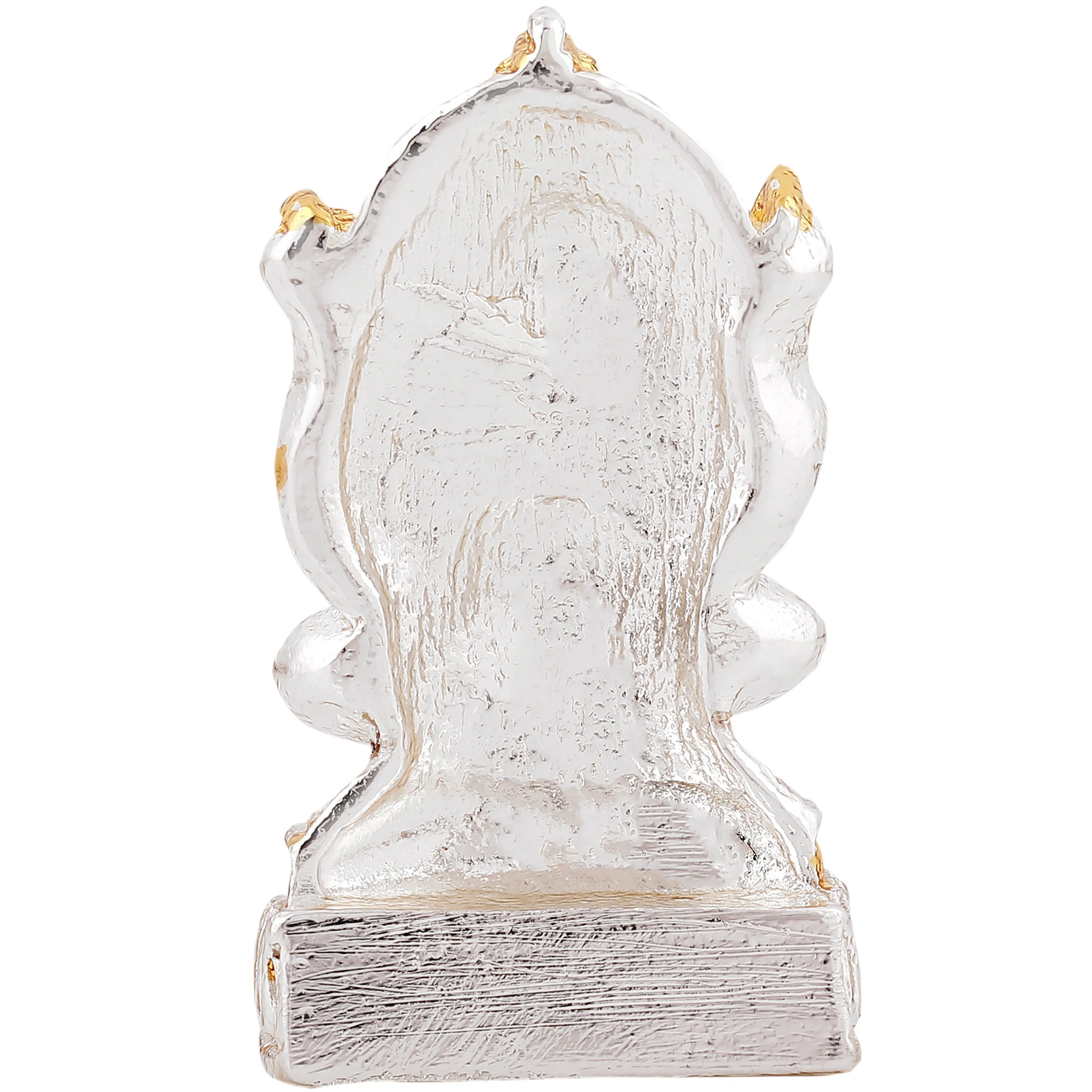 Estele Gold & Rhodium Plated Spiritual Lord Ganesh Idol for Gifts & House Warming/Home/Office Decors.