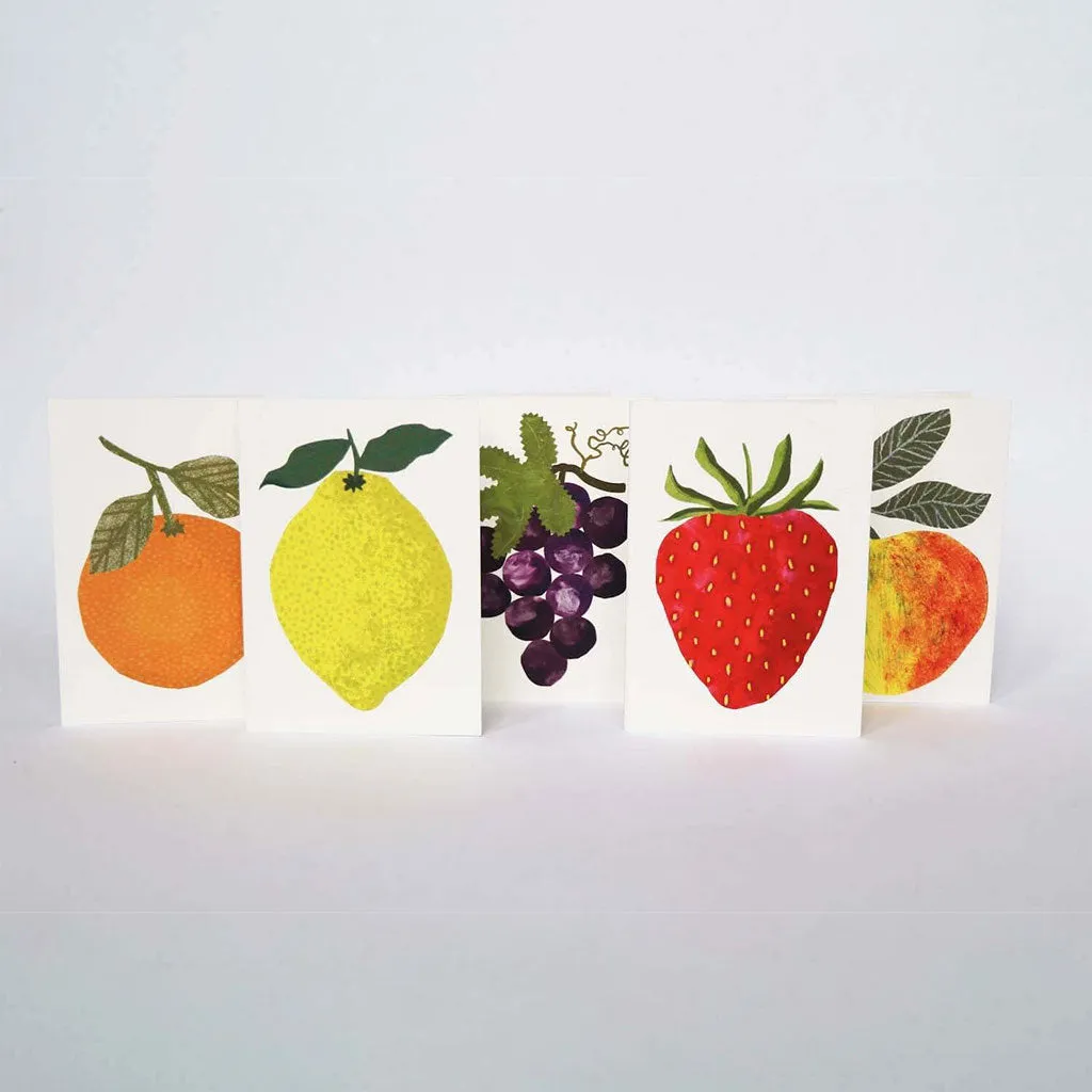 Fruit Salad Blank Cards, Box of 10 Mini Cards