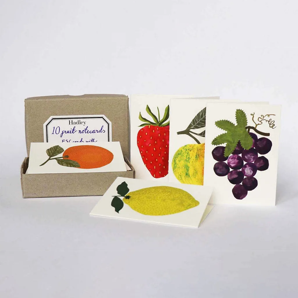 Fruit Salad Blank Cards, Box of 10 Mini Cards