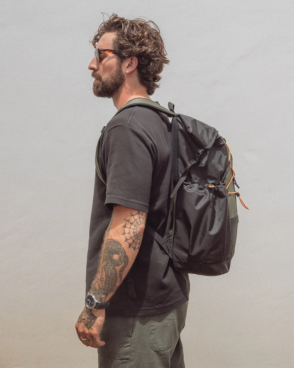 Black and Olive FTG Porte Backpack for Optimization