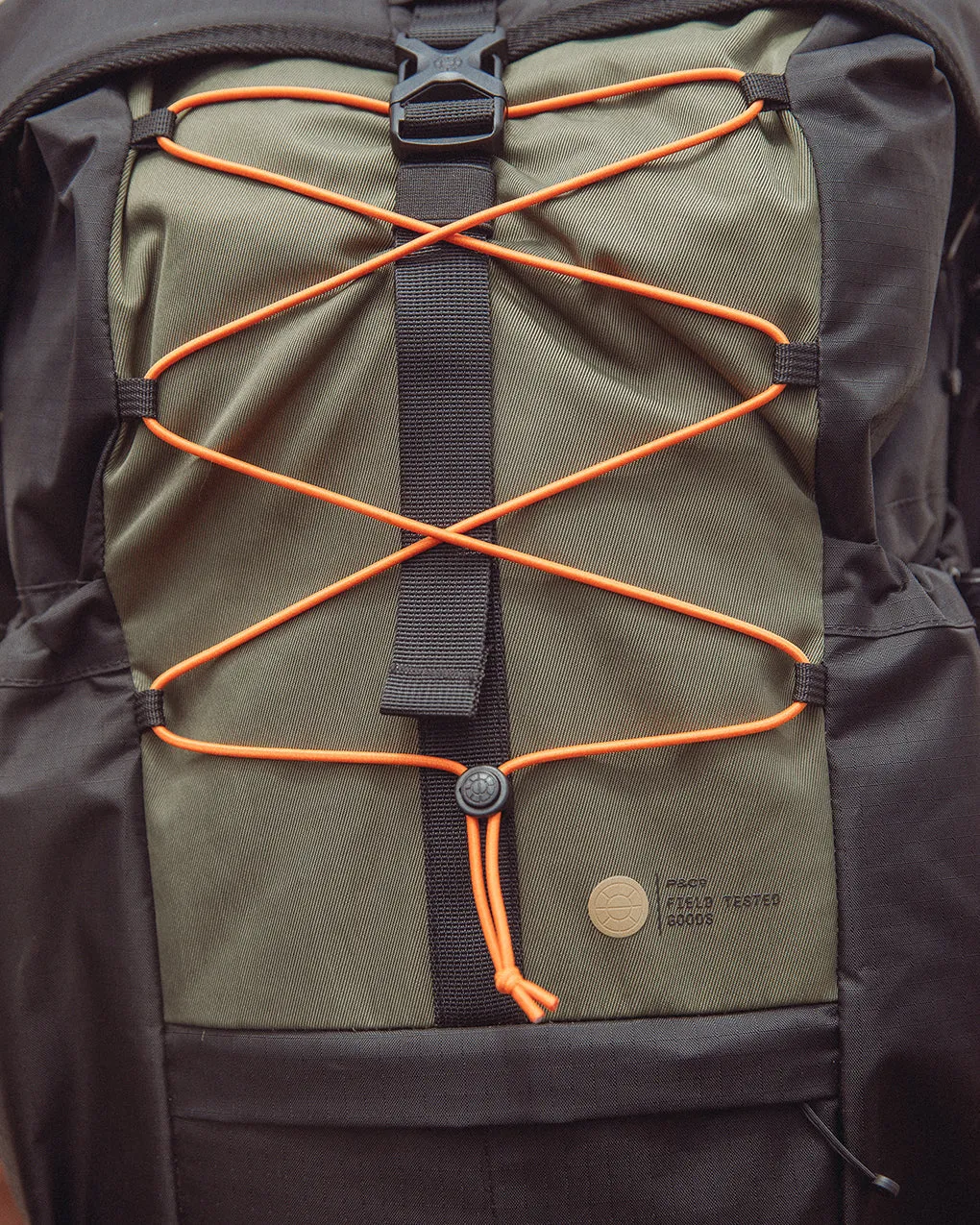 Black and Olive FTG Porte Backpack for Optimization