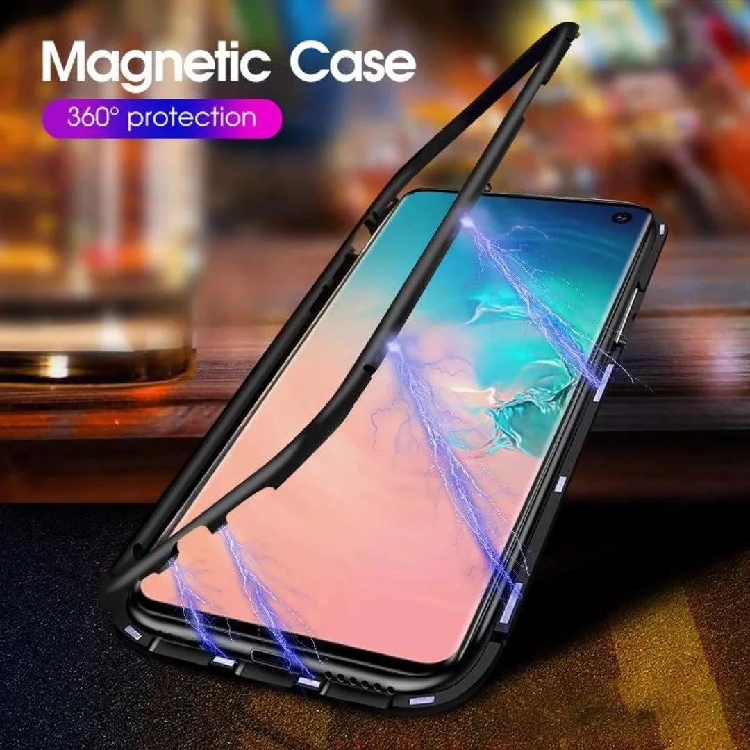 Galaxy S10e Electronic Auto-Fit Magnetic Glass Case