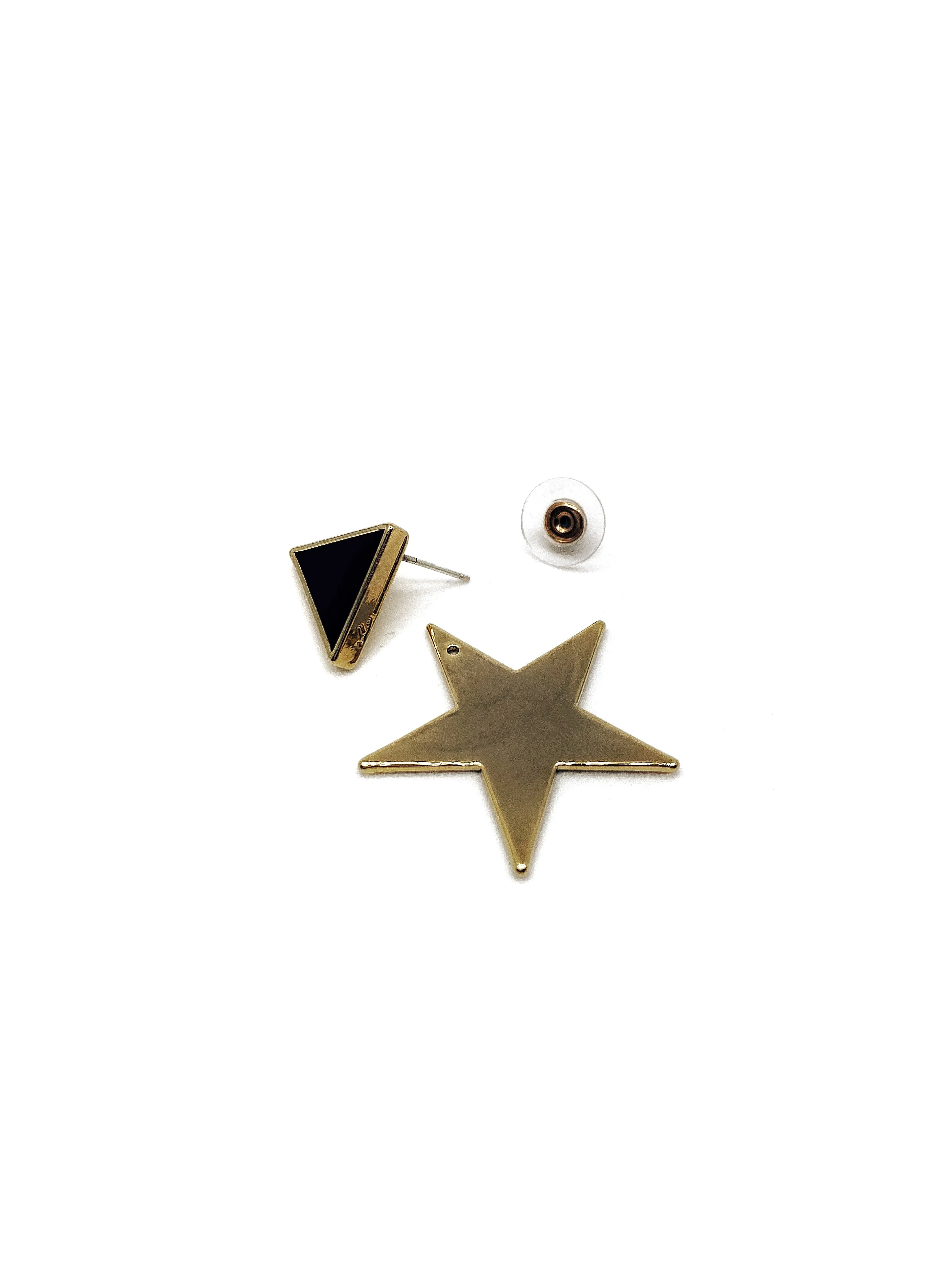 GOLD STAR STUD EARRINGS