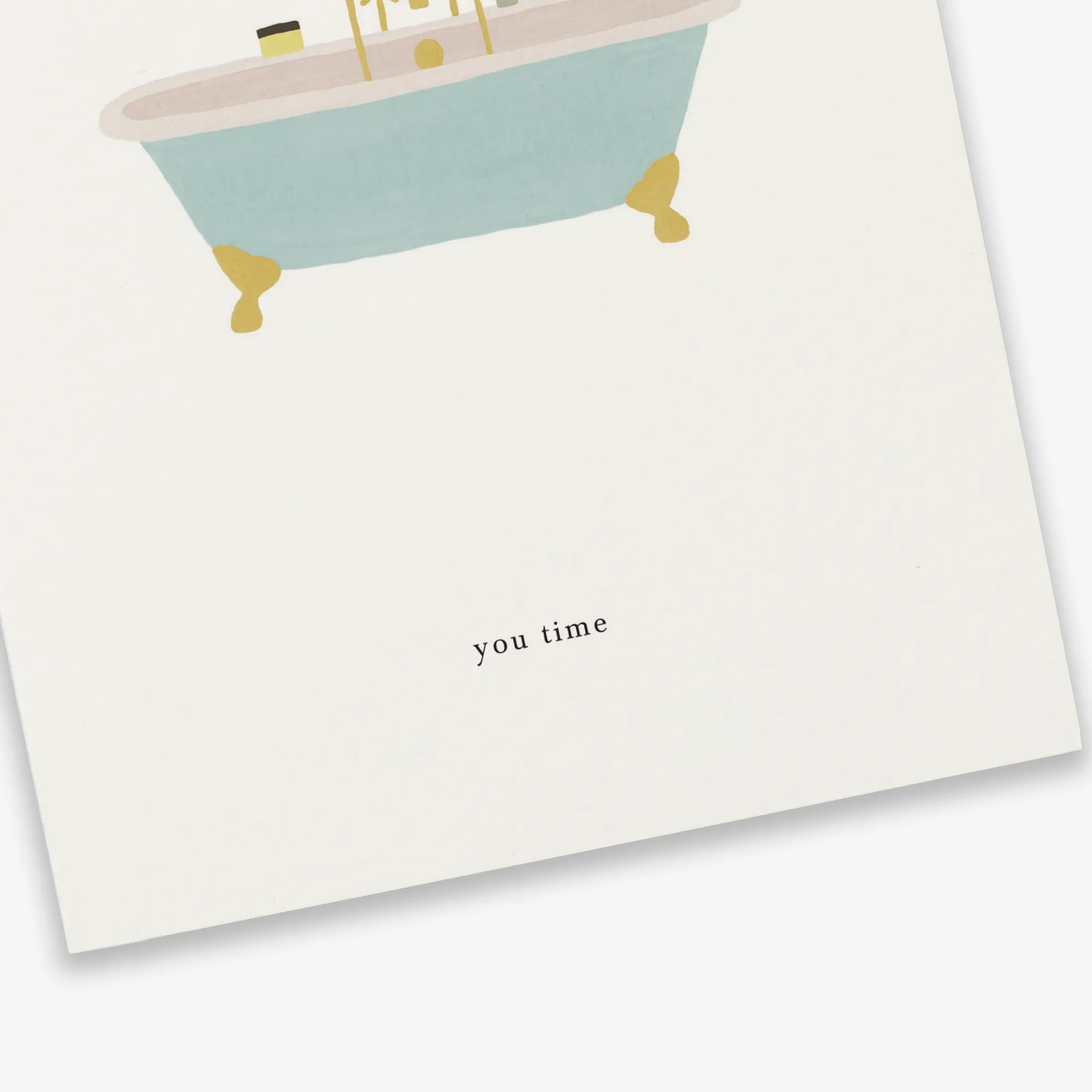 GREETING CARD // BATH TUB