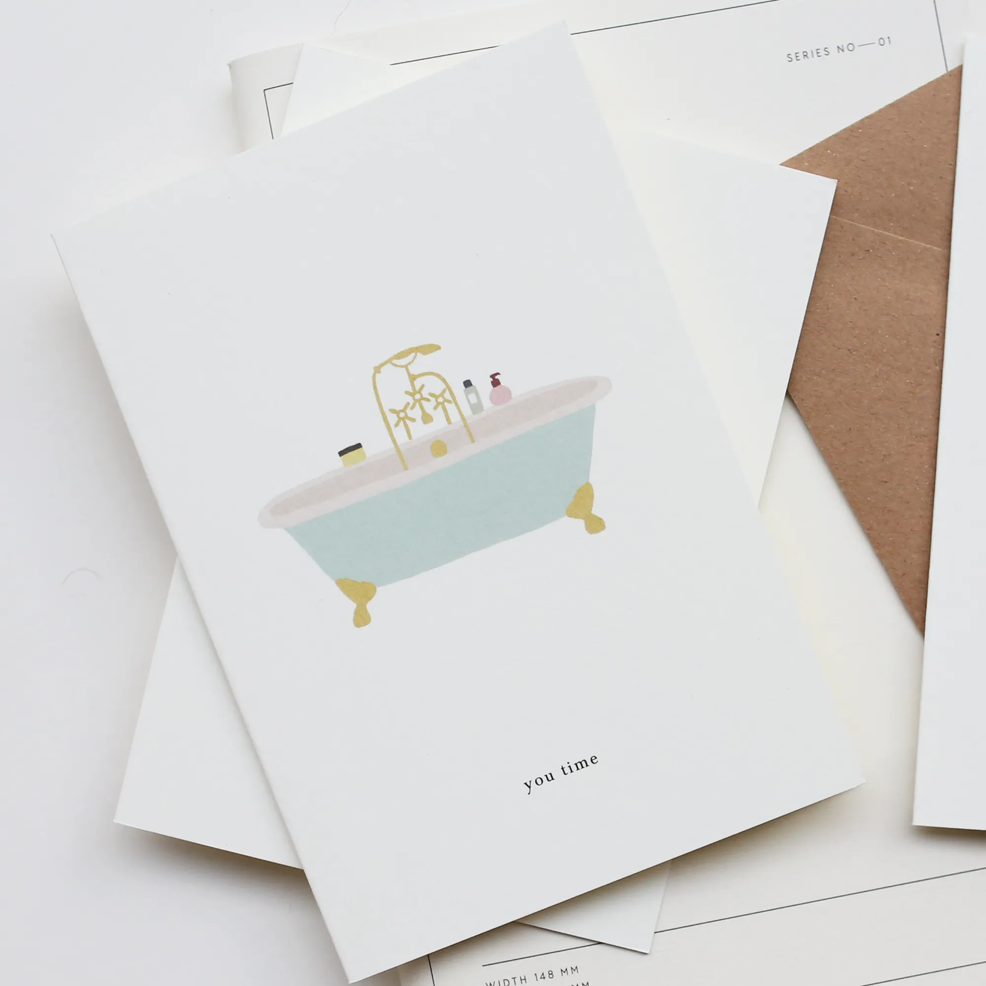 GREETING CARD // BATH TUB