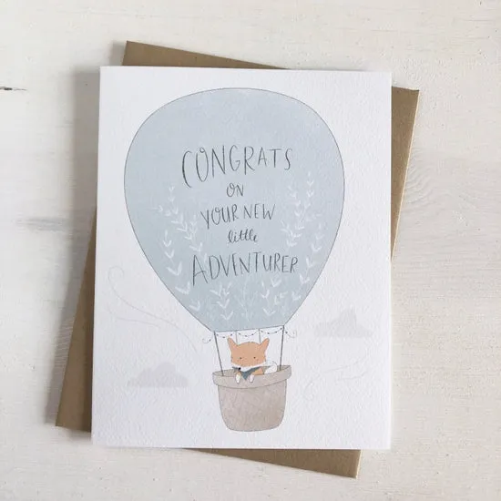 Greeting Card -  Congrats on your New Little Adventure