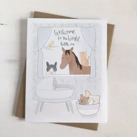 Greeting Card -  Welcome to the World Little One