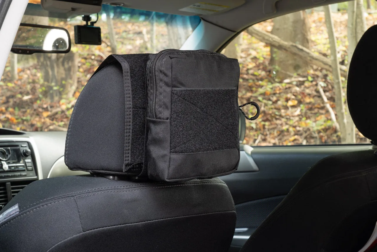 Headrest Velcro Pouch - 7 x 6 x 2"