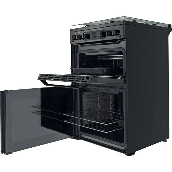 Hotpoint HDM67G0CCB UK Double Cooker Black