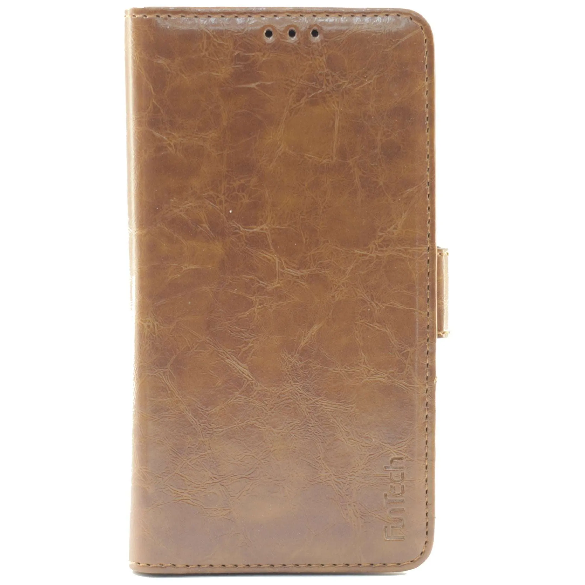 Huawei P30, Leather Wallet Case, Color brown,