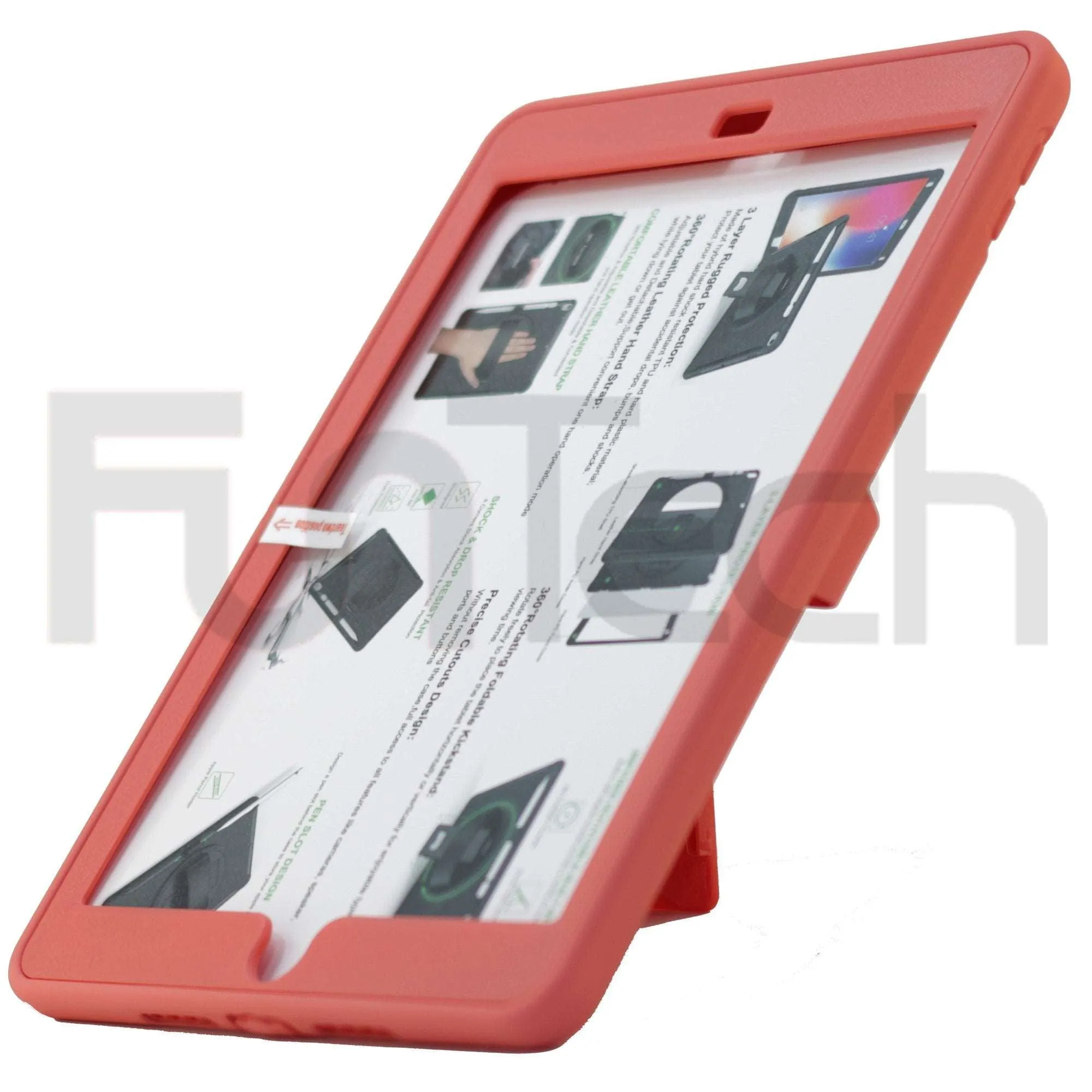 iPad 10.2 inch 2019/2020, 360` Hard Shockproof Case Color Pink