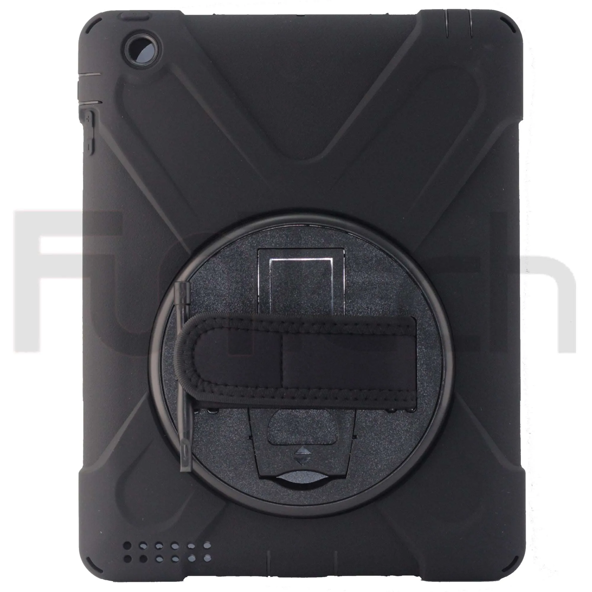 iPad 2/3/4, 360` Hard Shockproof Case, Color Black,