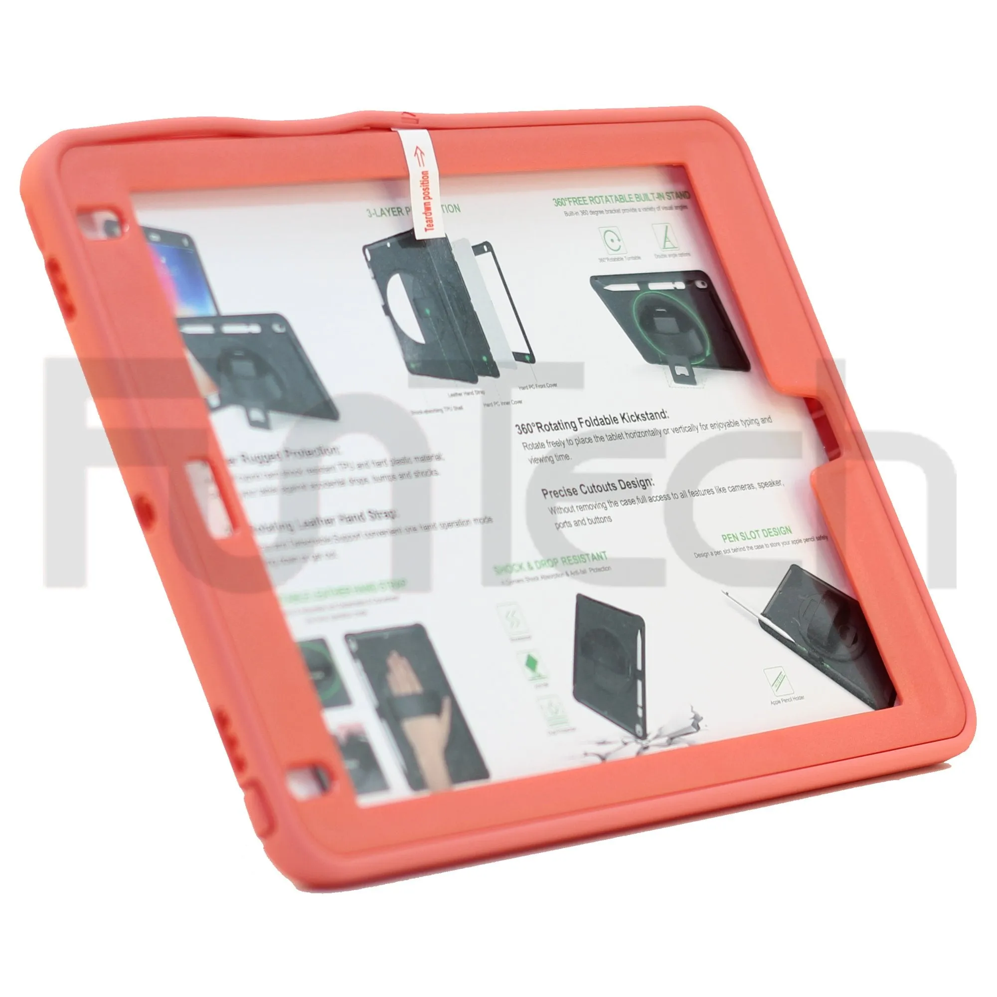 iPad case 9.7 inch 2018/2017/ Pro 9.7 inch/ Air 2/ Air, Color Pink