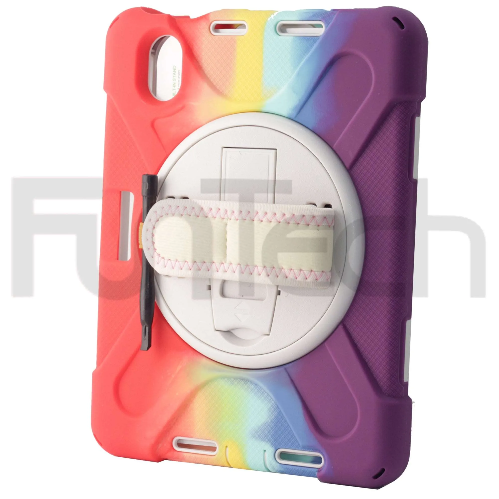 iPad Mini 6, Hard Shockproof iPad Case, Color Rainbow Purple.