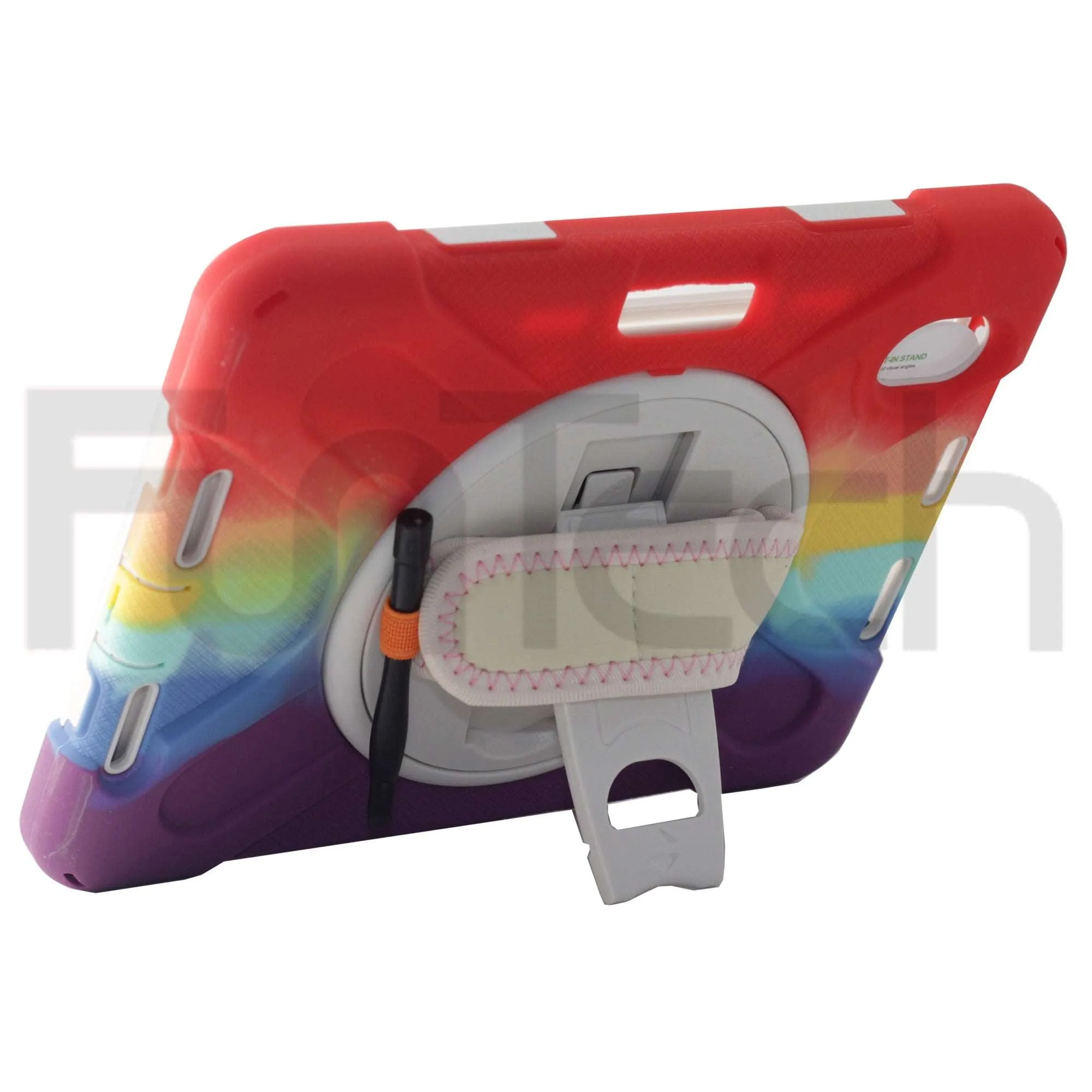 iPad Mini 6, Hard Shockproof iPad Case, Color Rainbow Purple.