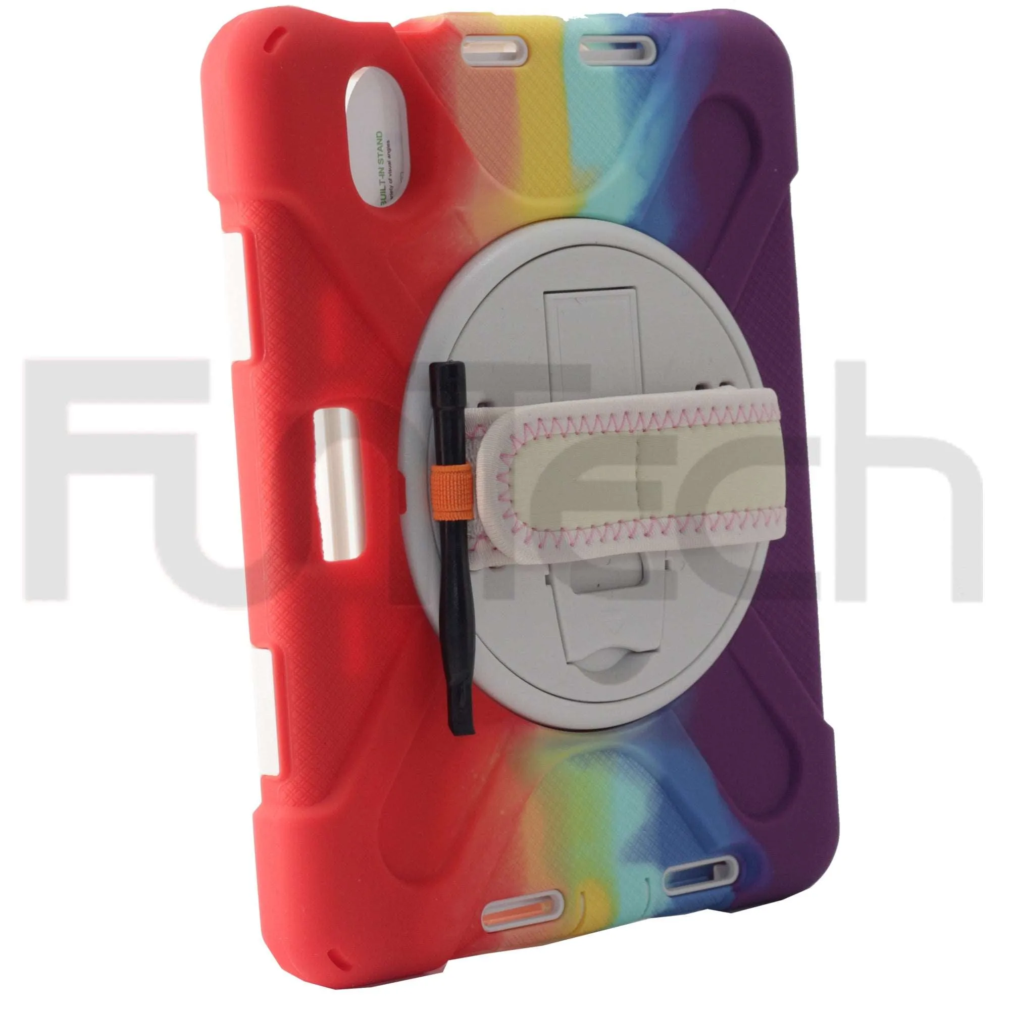 iPad Mini 6, Hard Shockproof iPad Case, Color Rainbow Purple.