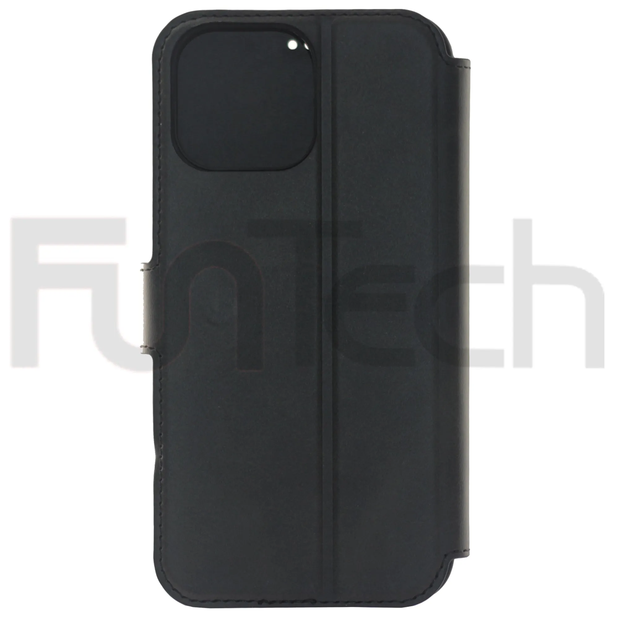 iPhone 13 Mini Case, Leather Wallet Case, Color Black.