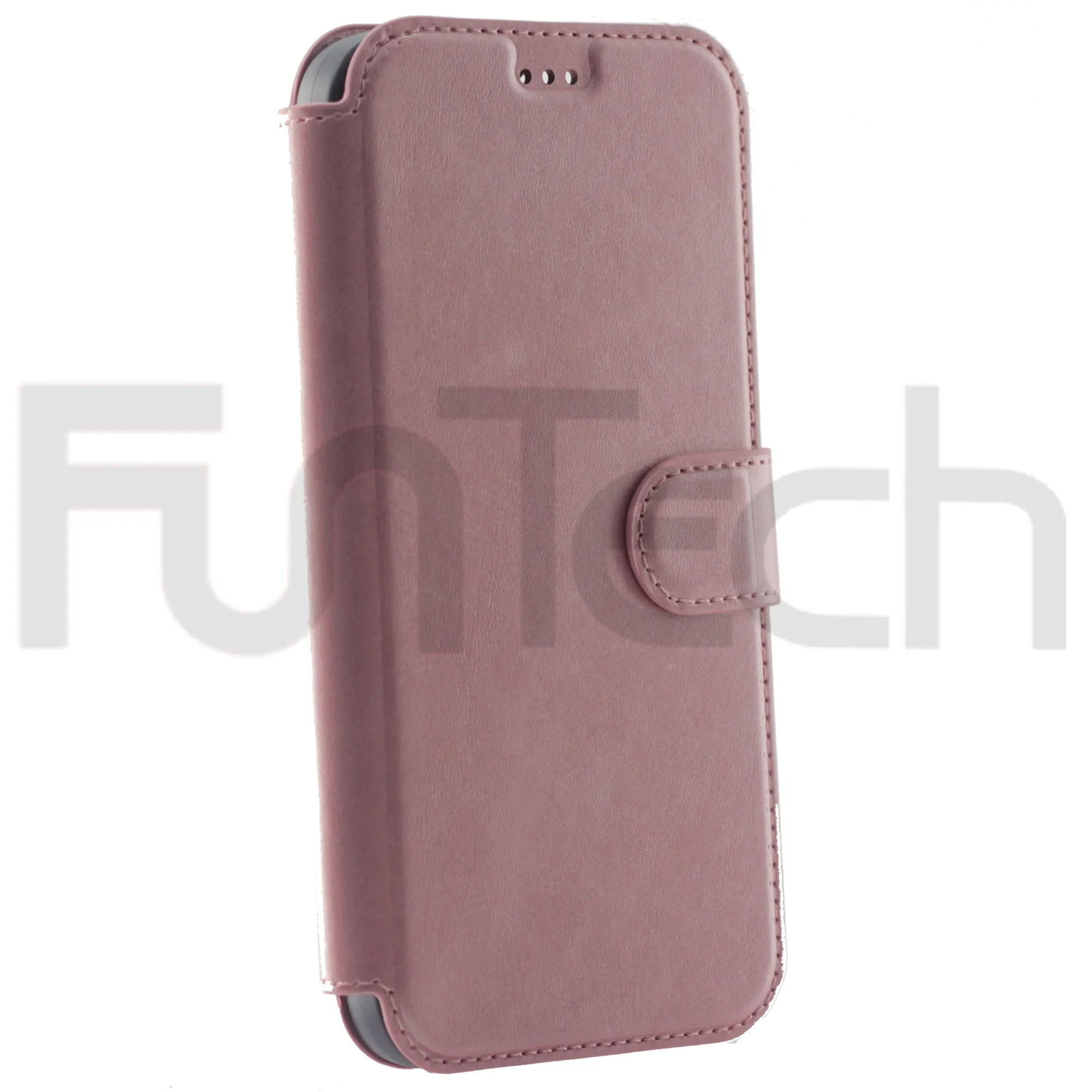 iPhone 13 Pro Case, Leather Wallet Case, Color Pink.