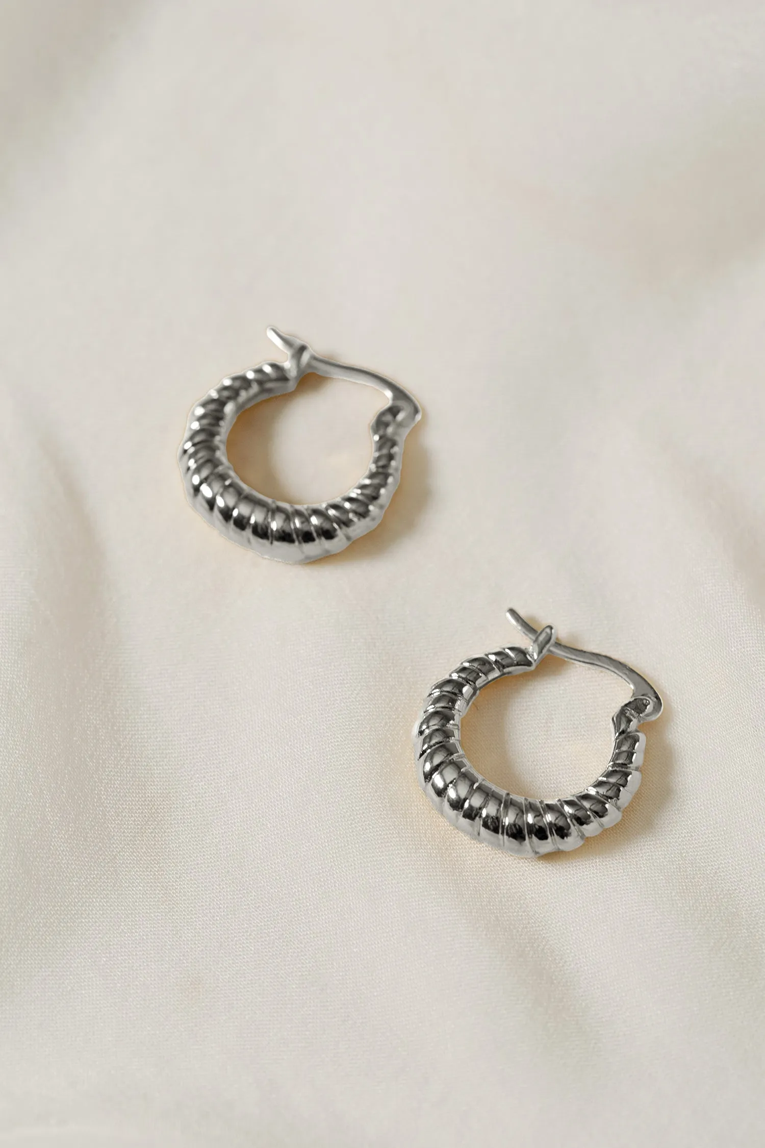 Jolie Croissant Hoop Earrings