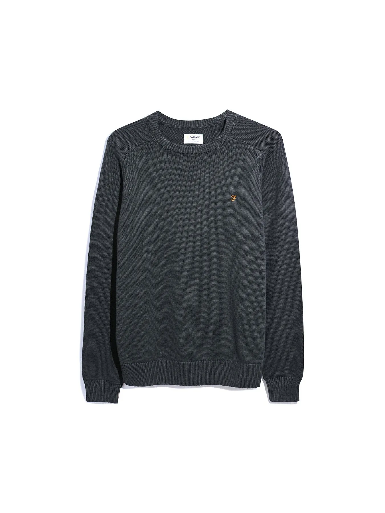 Kingsbury Crew Neck Sweater In Charcoal