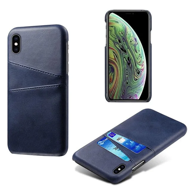 Leather Card Holder Case for iPhone