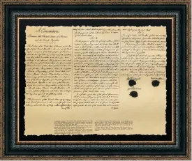 Louisiana Purchase | Custom Framed Historic Document on Archival Paper | 21L X 25W Inches