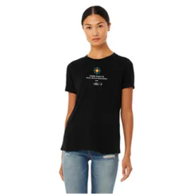 MENA Bella   Canvas Ladies Relaxed Tee- Black