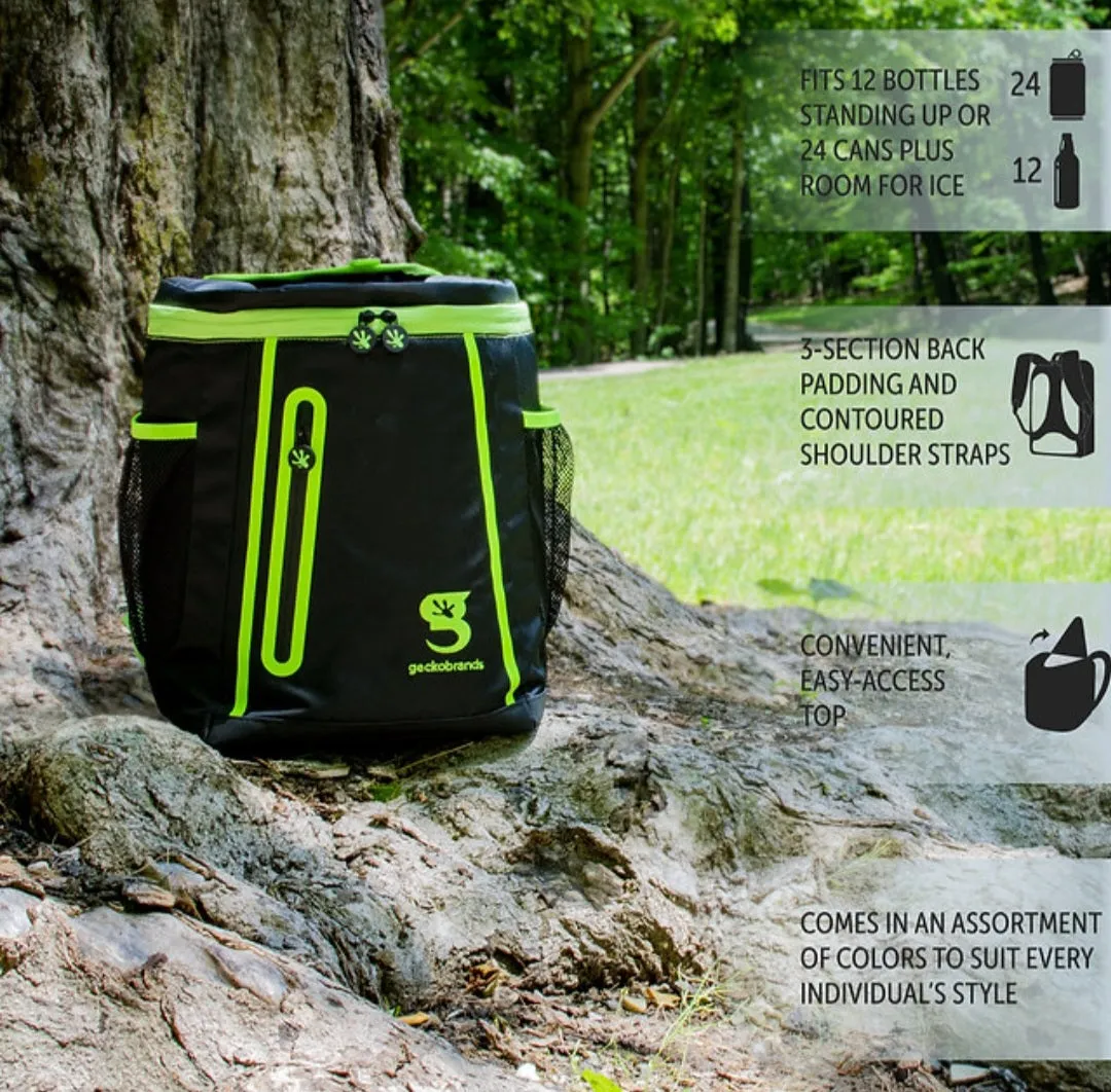 Opticool Backpack Cooler - Black/Neon Green