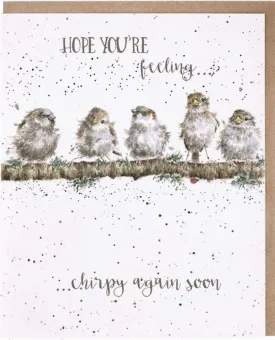 "Hope you are Feeling Chirpy...." Greeting Card from Wrendale