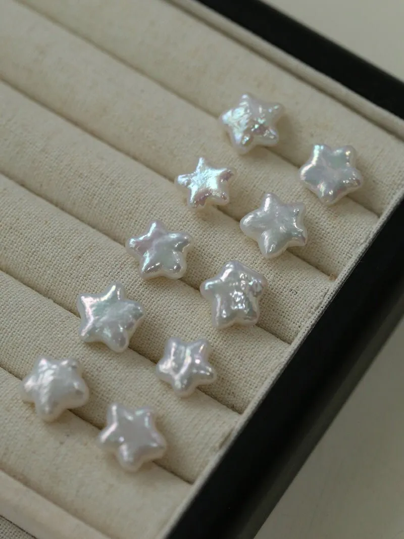 Starlit Night Pearl Stud Earrings