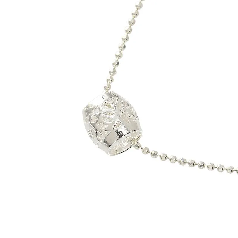 Sterling Silver Cut Out Honu (Hawaiian Turtle) Barrel Pendant (S/M) (Chain Sold Separately)