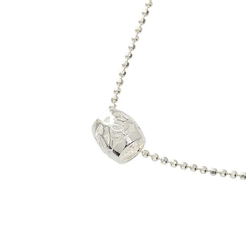 Sterling Silver Cut Out Honu (Hawaiian Turtle) Barrel Pendant (S/M) (Chain Sold Separately)