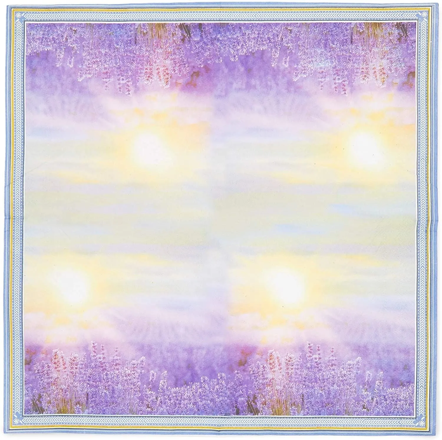 Sunset Paper Napkins (Lavender, 6.5 x 6.5 In, 150 Pack)