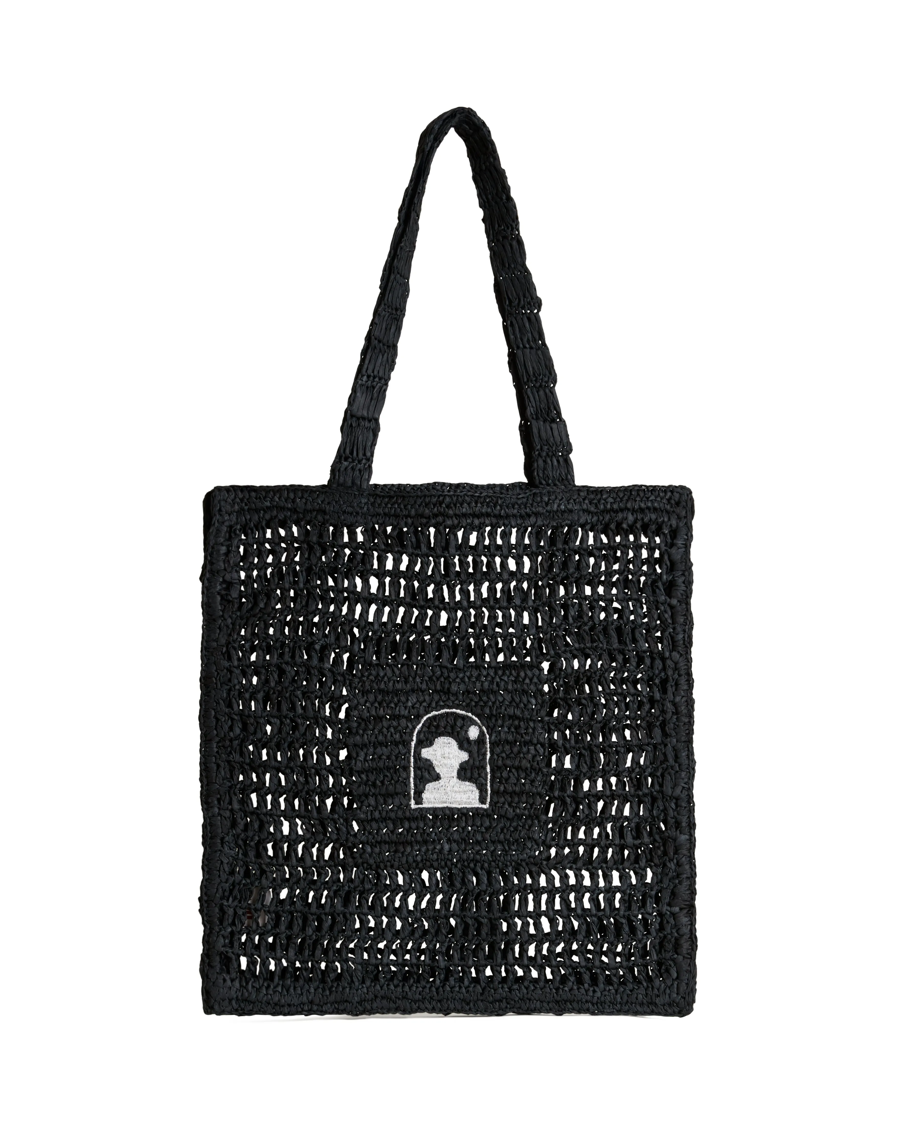 The Amabile Raffia Bag - Onyx