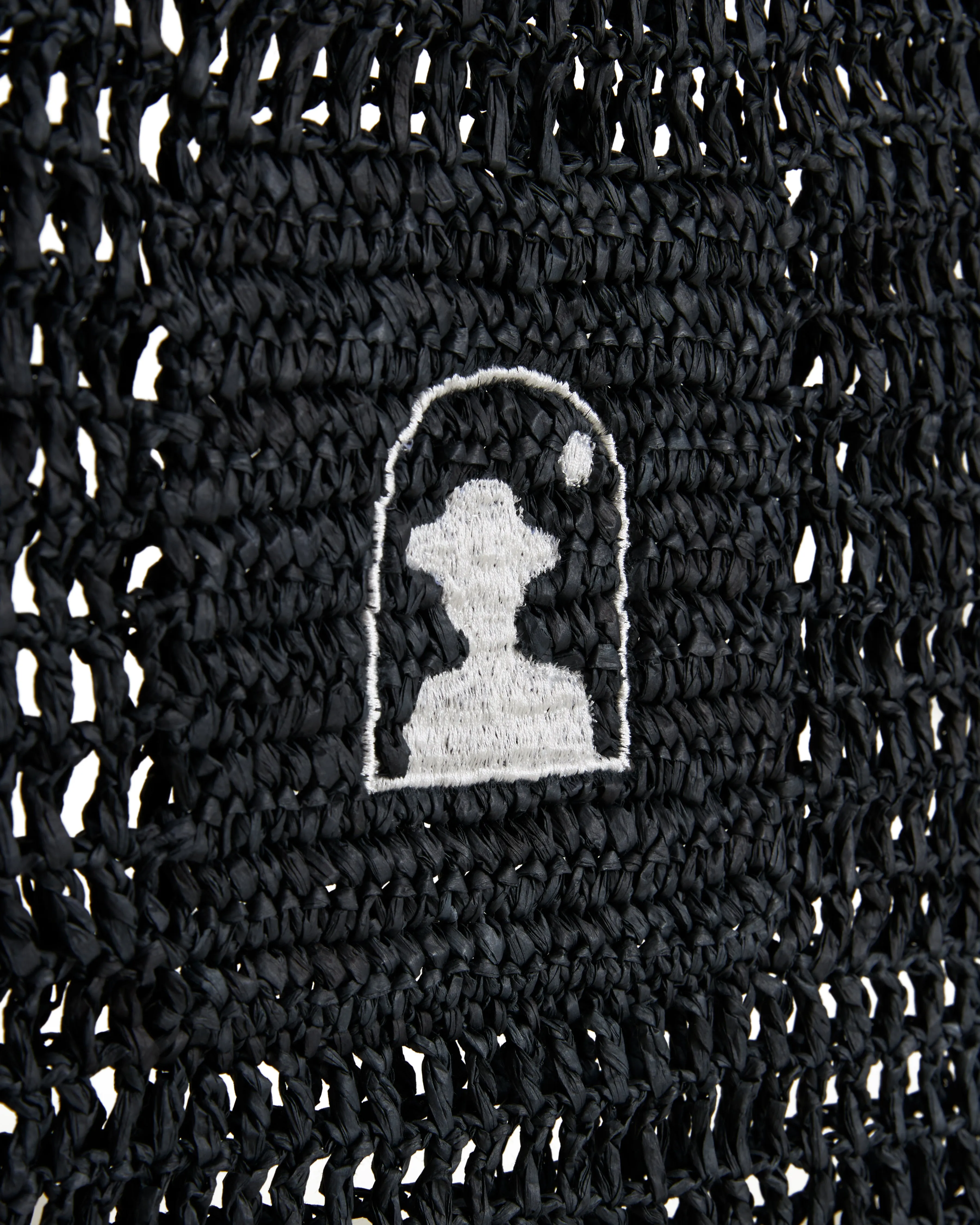 The Amabile Raffia Bag - Onyx