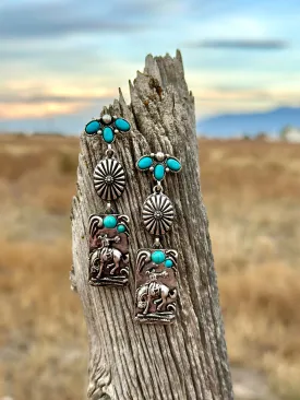 The Cowboy Bucking Bob Earrings