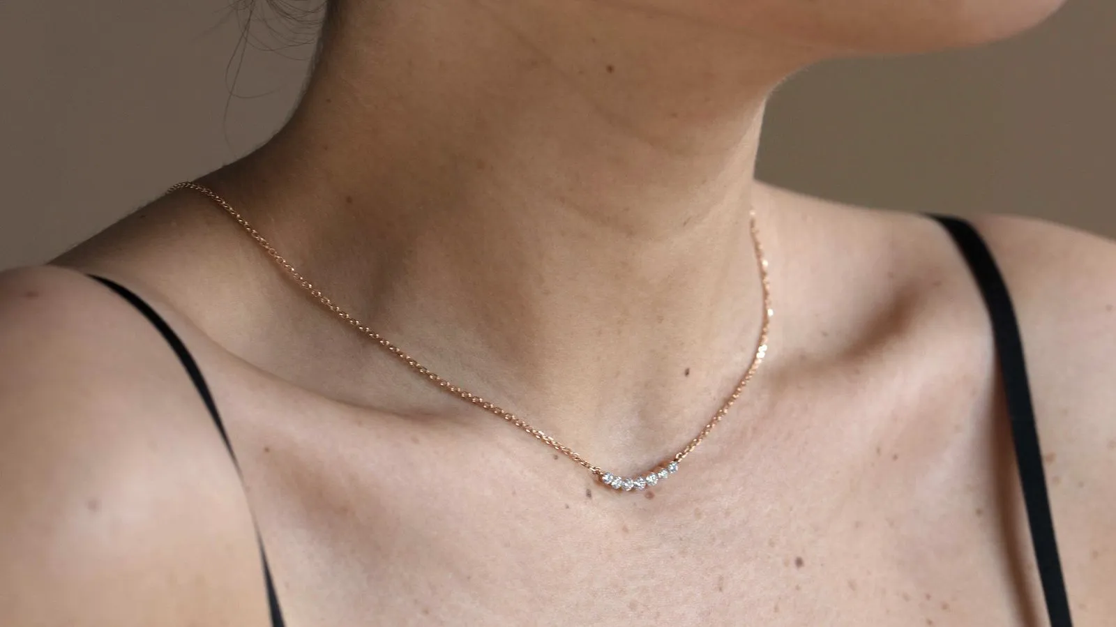 The Diamond Crescent Necklace