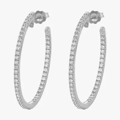 The Diamond Hoop Earrings