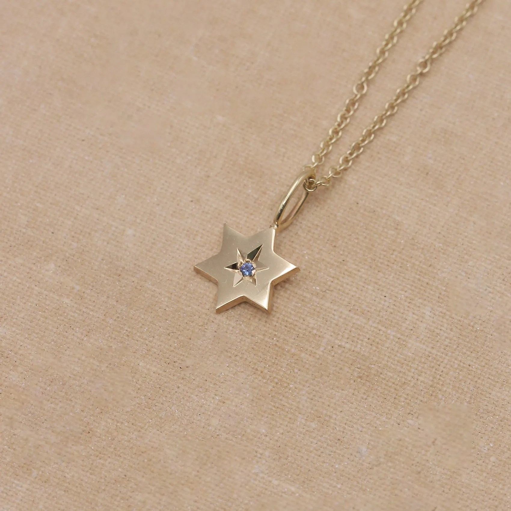 The Gaza envelope Shield Star Of David Gold pendant