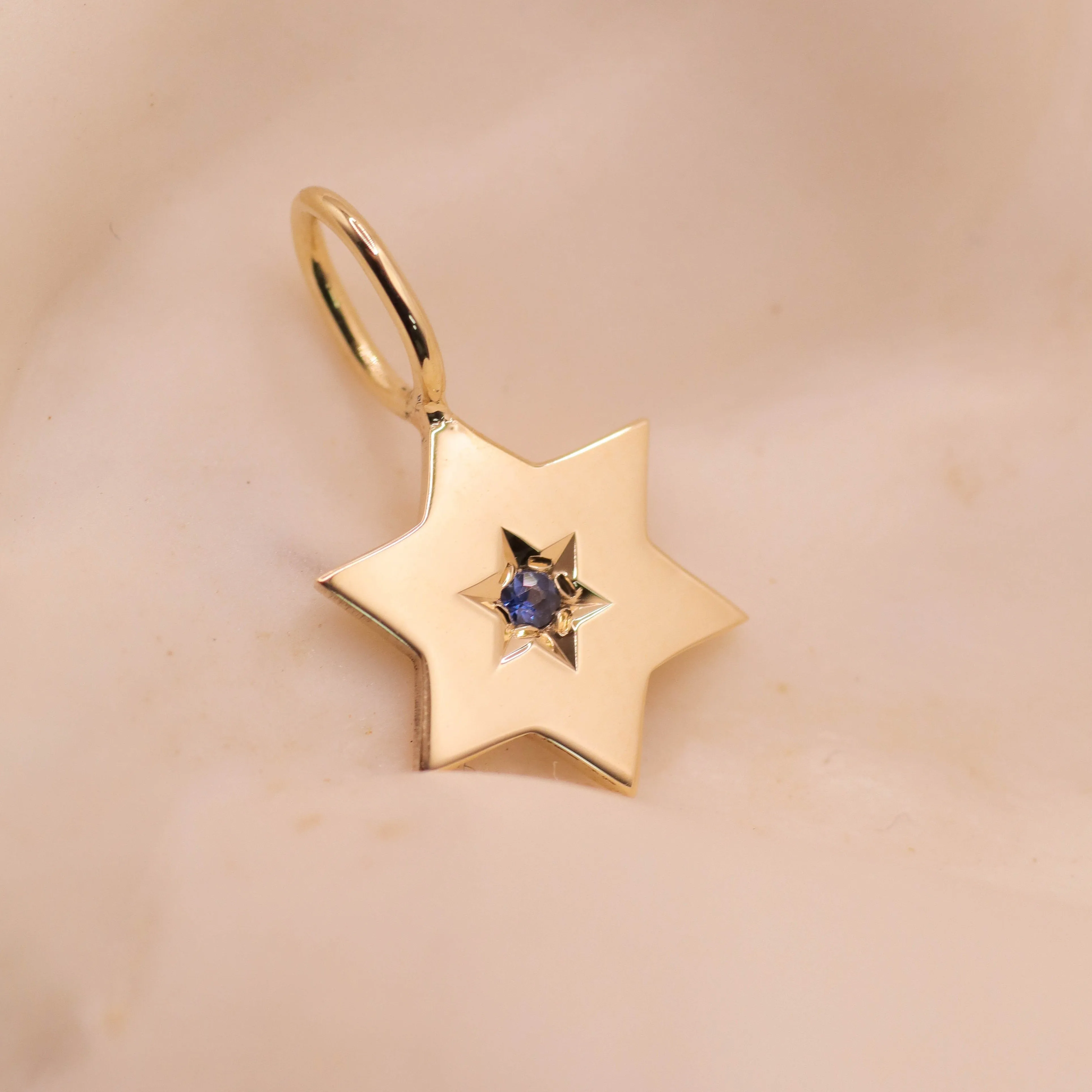 The Gaza envelope Shield Star Of David Gold pendant