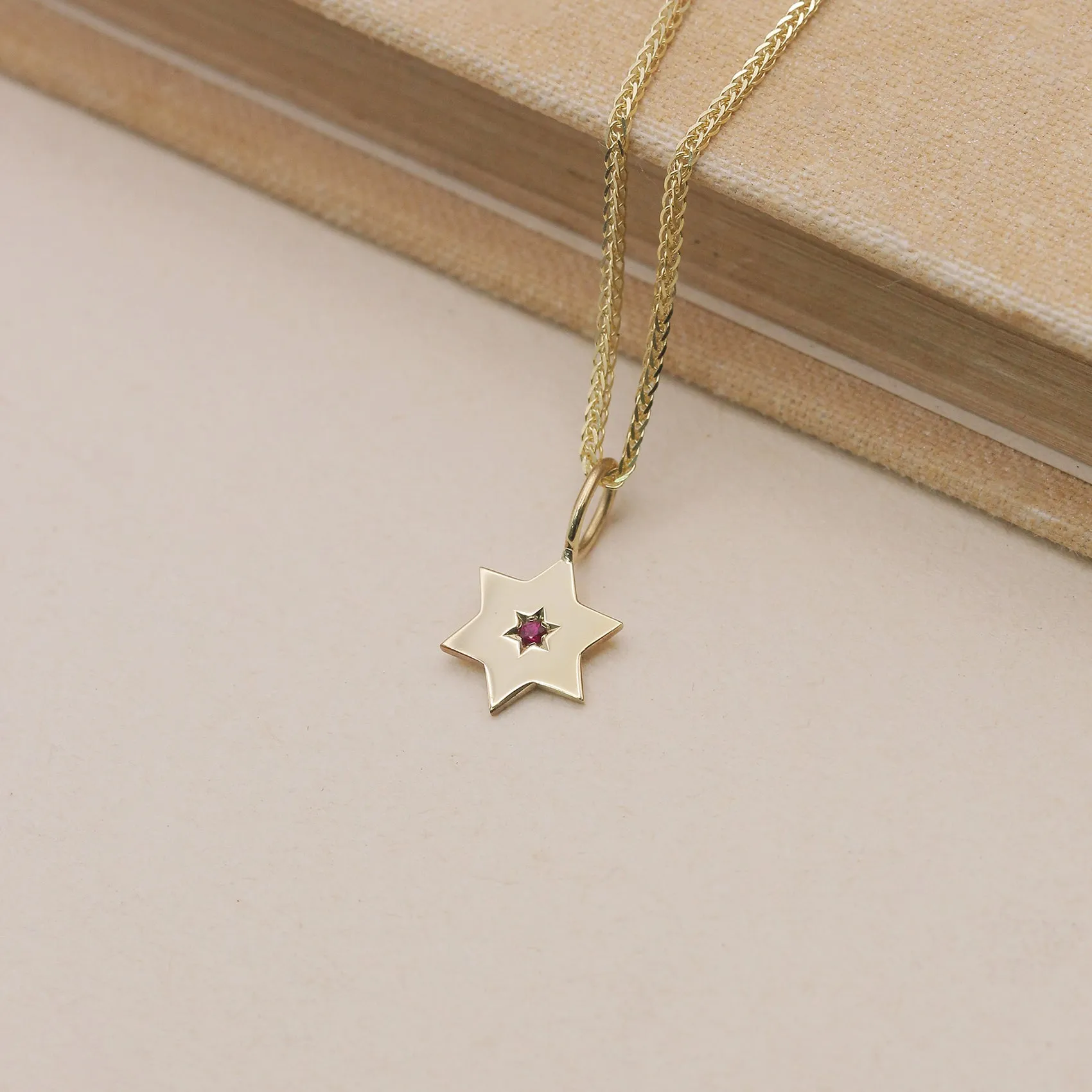 The Gaza envelope Shield Star Of David Gold pendant